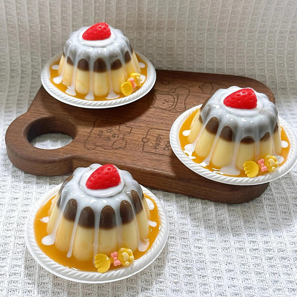 Strawberry Caramel Pudding Squishy: Sweet Dessert Relief