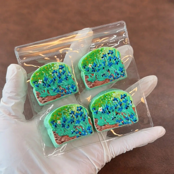 Van Gogh Mini Toast Charms – Handcrafted Clay-Style