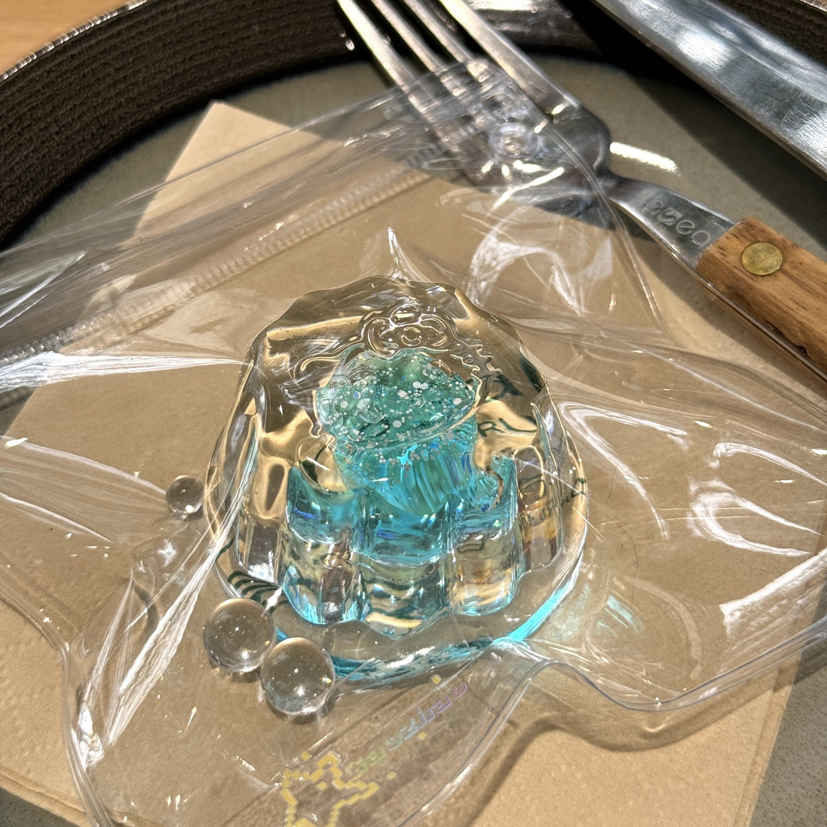 Flowing Sand Mega Pudding – Handmade Transparent Jelly Squishy Toy