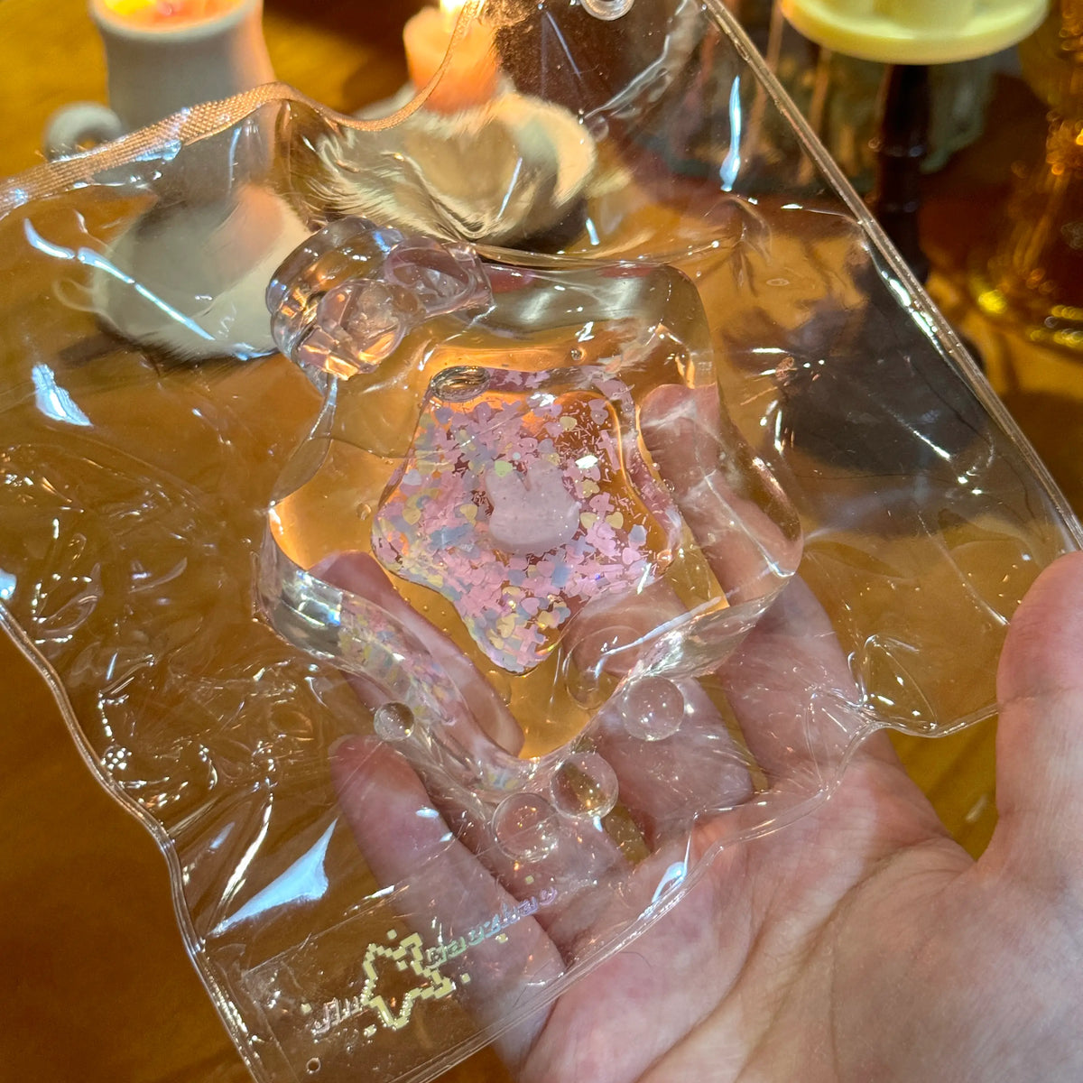 Liquid Sand Star Bottle Squishy: Handcrafted Stress Relief