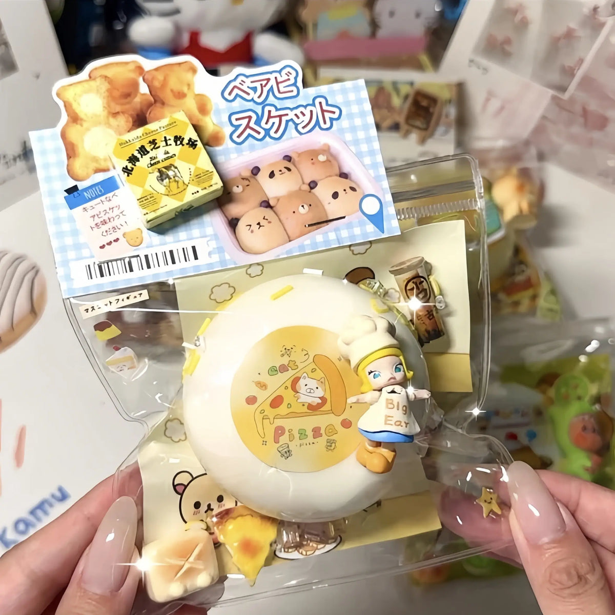 Adorable Character Charm Set – Handcrafted Mini Squishy