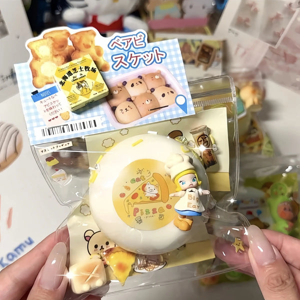 Adorable Character Charm Set – Handcrafted Mini Squishy