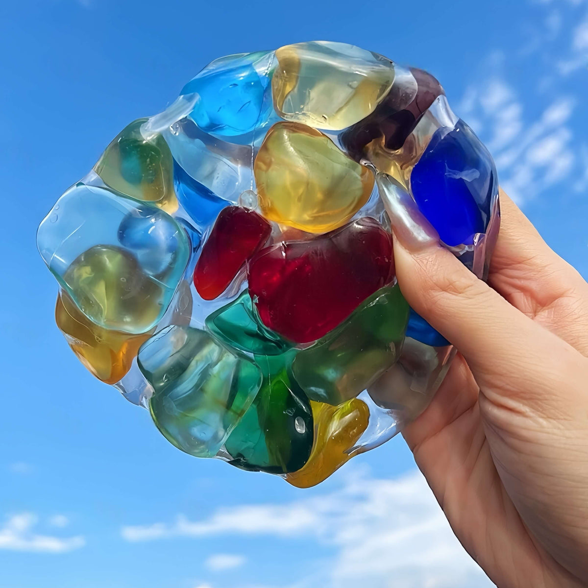 Jumbo Pearl Squishy Ball – Handmade Stress Relief Toy for All Ages