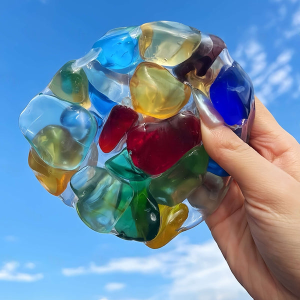 Jumbo Pearl Squishy Ball – Handmade Stress Relief Toy for All Ages