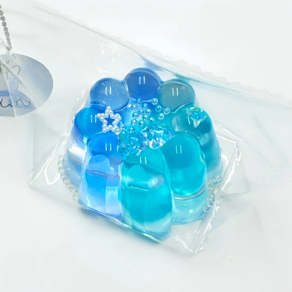 Holographic Glitter Seashell Squishy: Handcrafted Stress Relief