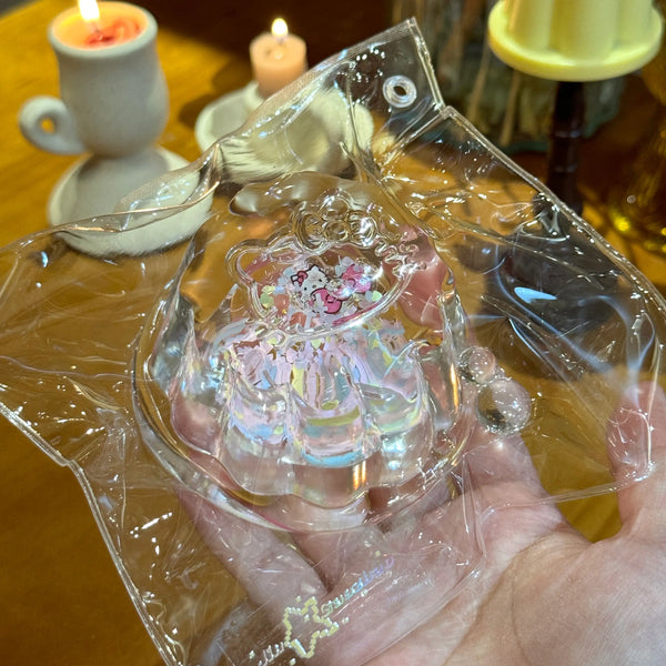 Flowing Sand Mega Pudding – Handmade Transparent Jelly Squishy Toy