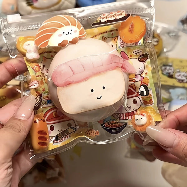 Adorable Character Charm Set – Handcrafted Mini Squishy