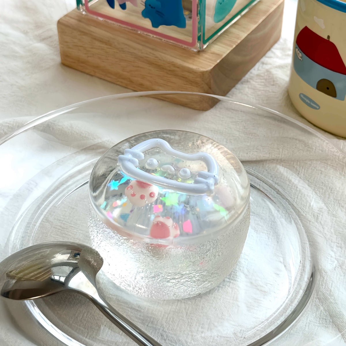 Liquid Sand Lucky Cake Squishy: Handcrafted Sensory Relief