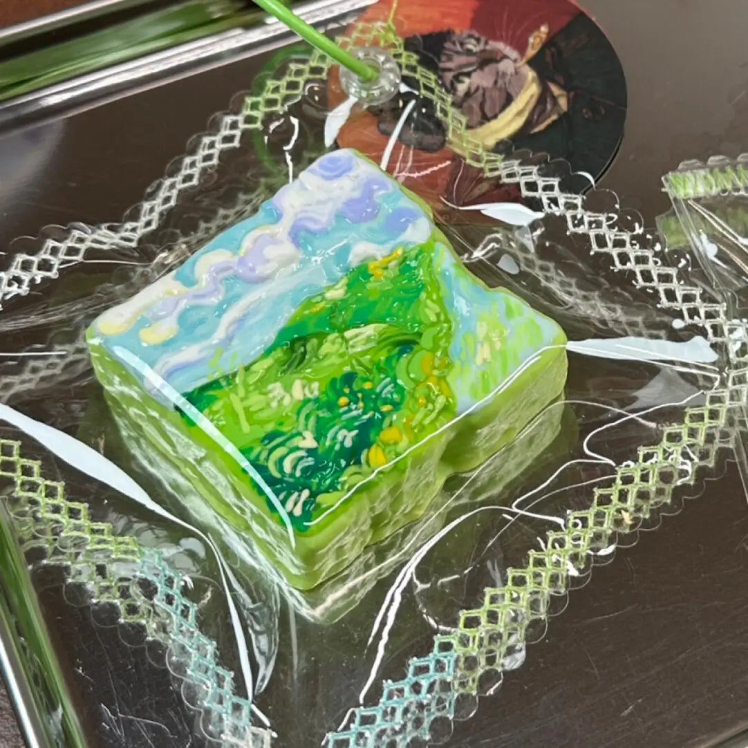 Sleepy Bean & Alien Charm Set – Handcrafted Mini Squishy