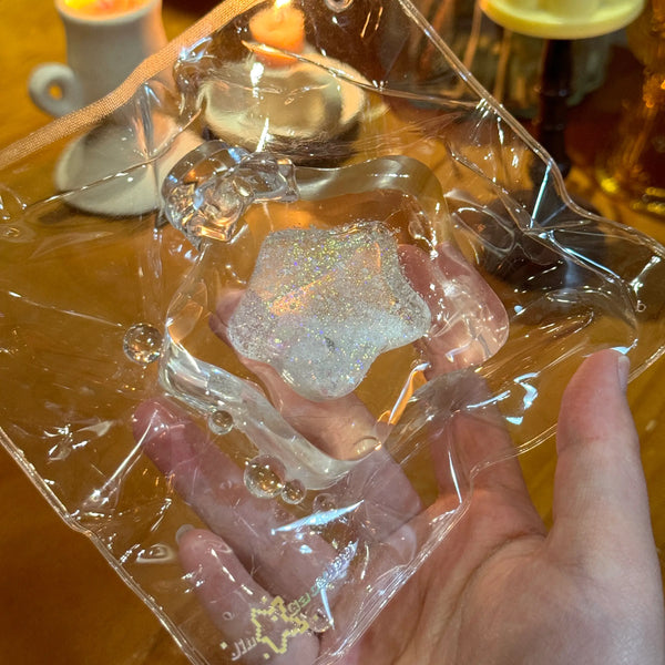 Liquid Sand Star Bottle Squishy: Handcrafted Stress Relief