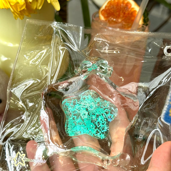 Liquid Sand Star Bottle Squishy: Handcrafted Stress Relief