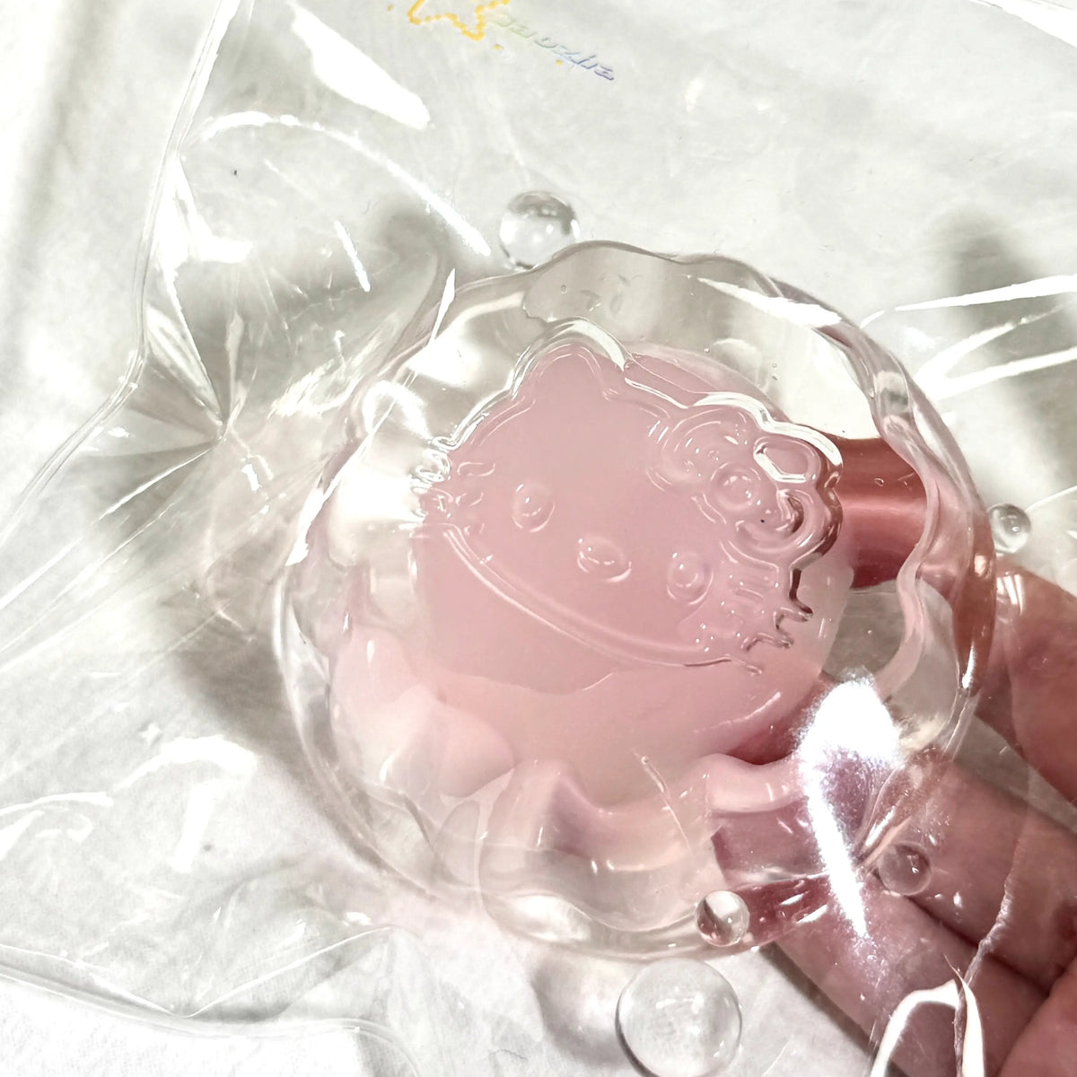 Flowing Sand Mega Pudding – Handmade Transparent Jelly Squishy Toy