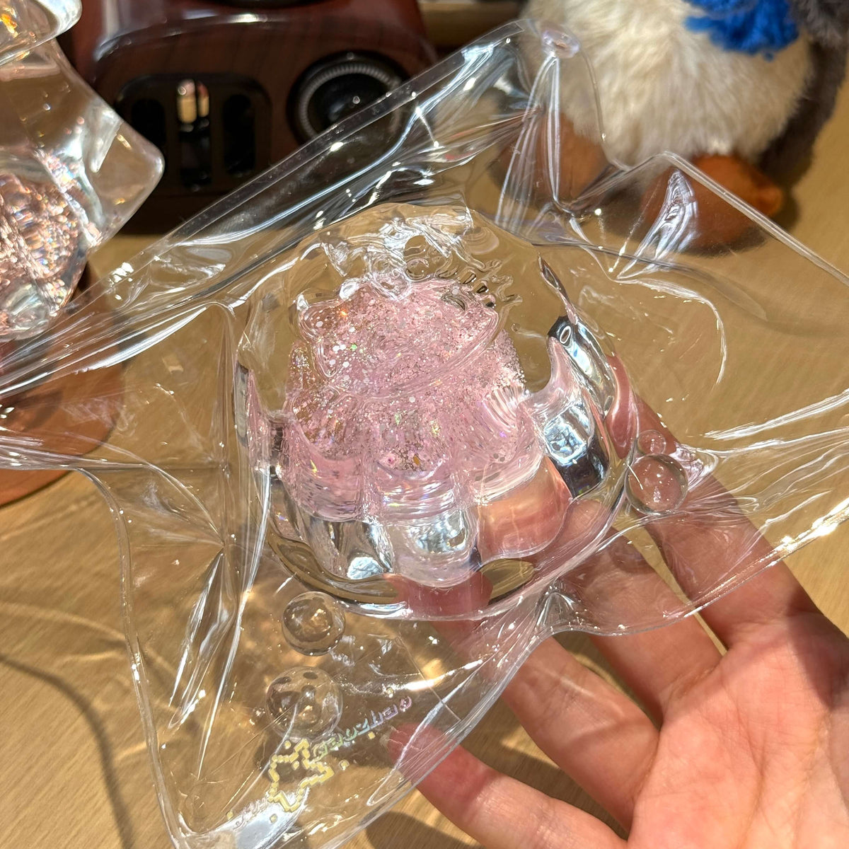 Flowing Sand Mega Pudding – Handmade Transparent Jelly Squishy Toy