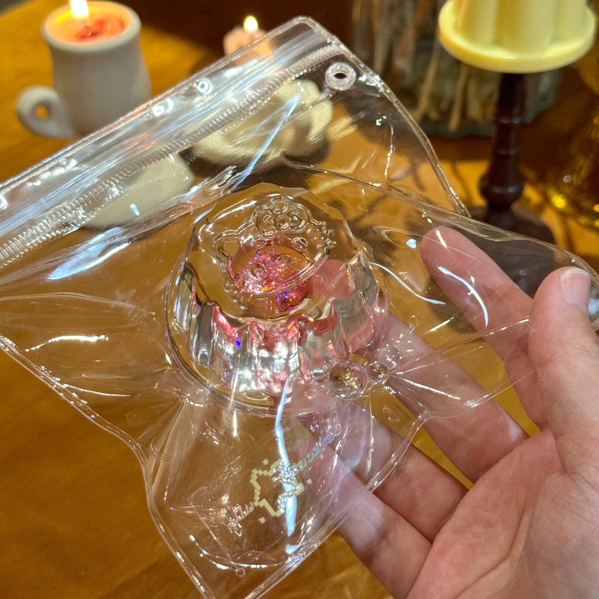 Flowing Sand Mega Pudding – Handmade Transparent Jelly Squishy Toy