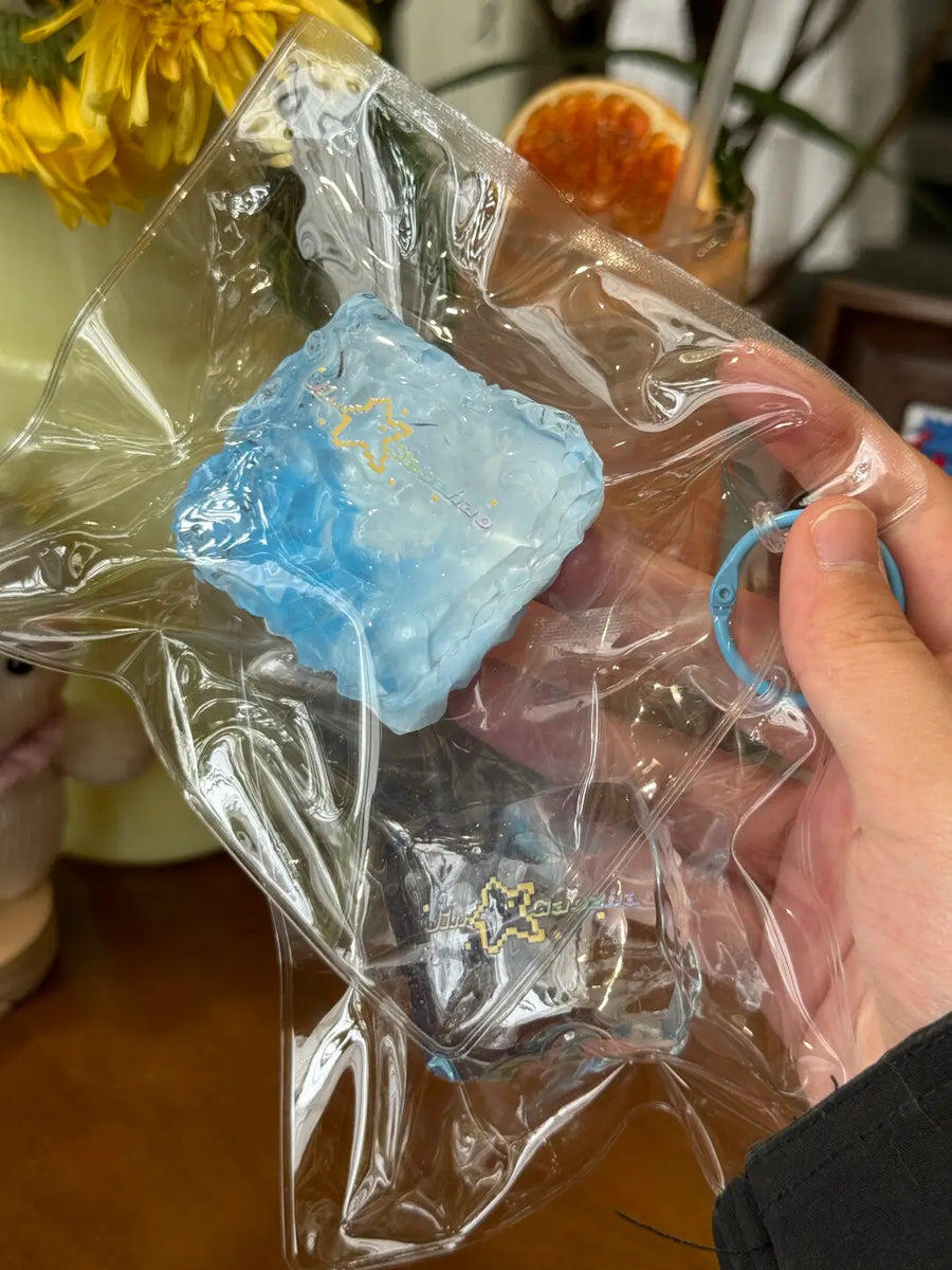 Flowing Sand Mega Pudding – Handmade Transparent Jelly Squishy Toy