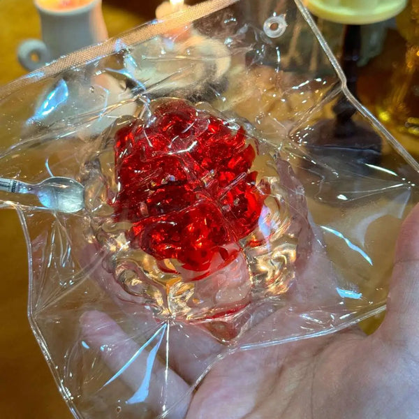 Lovebrain Flowing Jelly Squishy – Handle with Care!