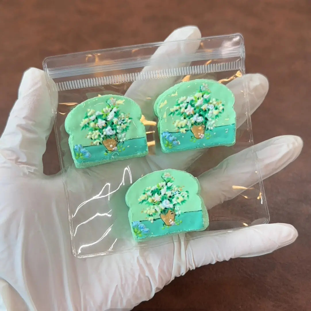Van Gogh Mini Toast Charms – Handcrafted Clay-Style