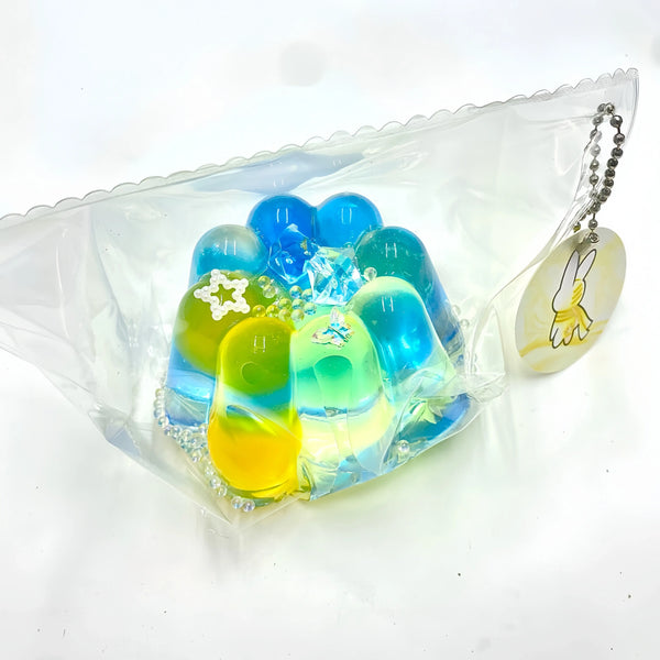 Holographic Glitter Seashell Squishy: Handcrafted Stress Relief