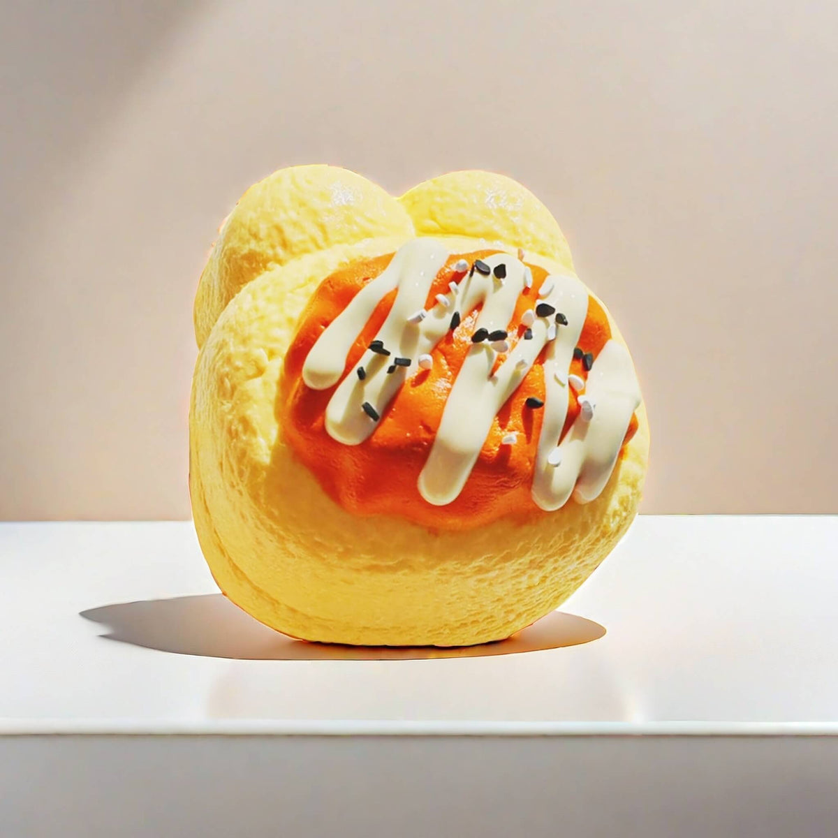 Caramel Bunny Head Handcrafted Silicone Stress Relief Squishy Toy - lovesquishy