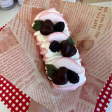 Caterpillar Bread Squishy: Cheese Peach Dessert Toy - lovesquishy