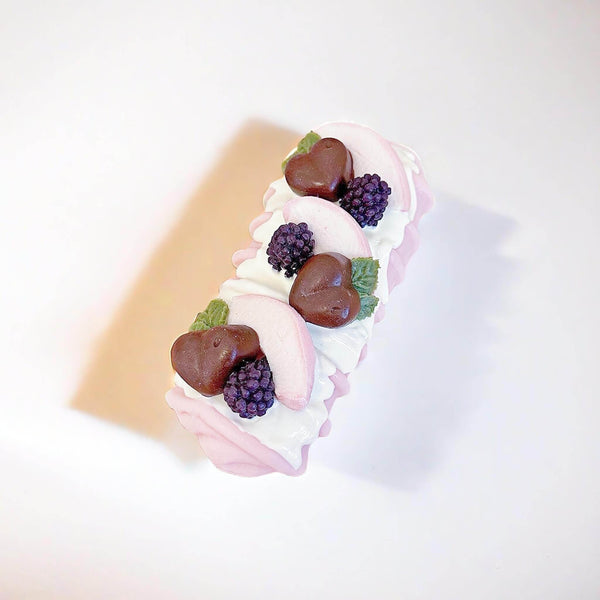 Cheese Peach Caterpillar Bread Handcrafted Silicone Stress Relief Squishy Toy - lovesquishy