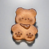 Chocolate Caramel Bear Cookie Slow Rising Squishy Toy - lovesquishy