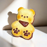 Chocolate Caramel Bear Cookie Slow Rising Squishy Toy - lovesquishy