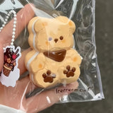 Chocolate Caramel Bear Cookie Squishy: Slow - Rising Sweet Treat - lovesquishy