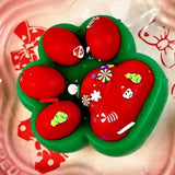 Christmas Cat Paw Squishy: Holiday Stress Relief Toy - lovesquishy