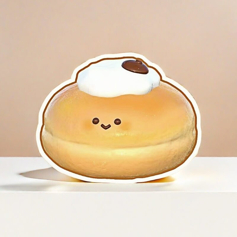 Creamy Little Hat Donut Slow Rising Squishy Toy - lovesquishy