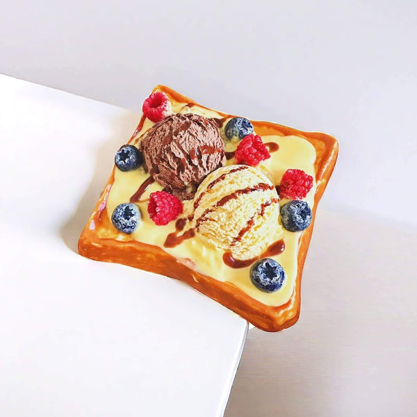 Fruit Ice Cream Toast Stress Relief Silicone Squishy Toy - lovesquishy