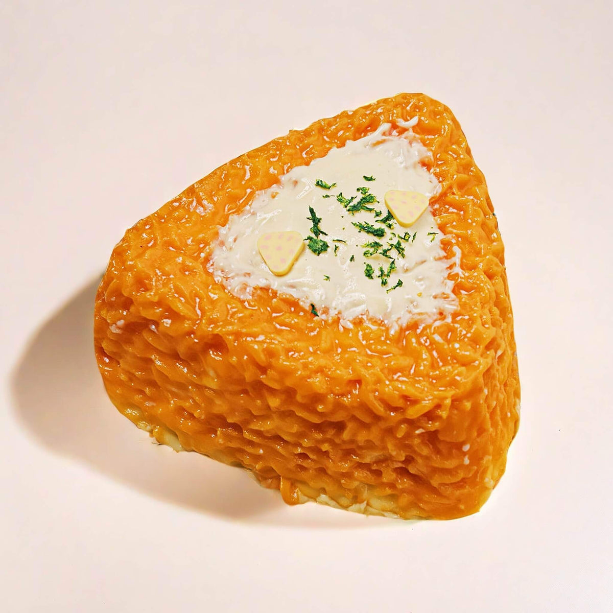 Grilled Cheese Rice Ball Handcrafted Silicone Stress Relief Squishy Toy - lovesquishy
