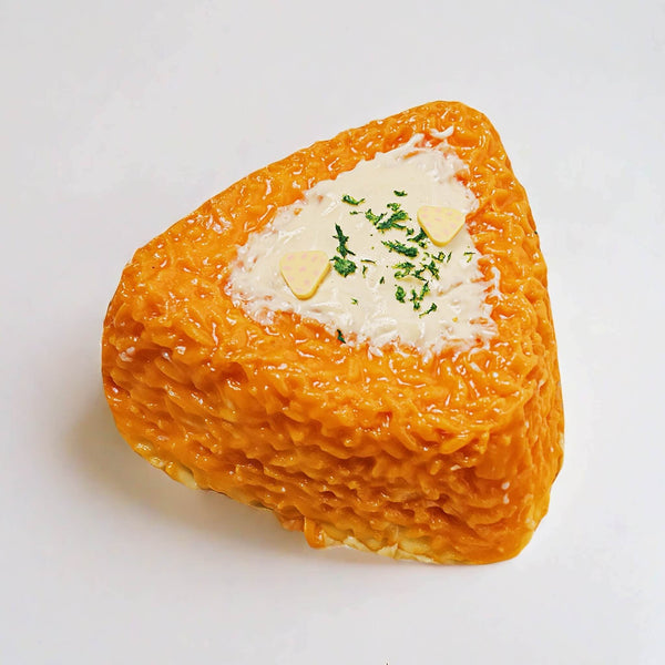 Grilled Cheese Rice Ball Handcrafted Silicone Stress Relief Squishy Toy - lovesquishy
