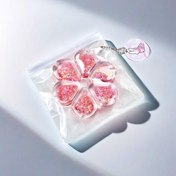 Holographic Silicone Crystal Heart Handcrafted Silicone Stress Relief Squishy Toy - lovesquishy