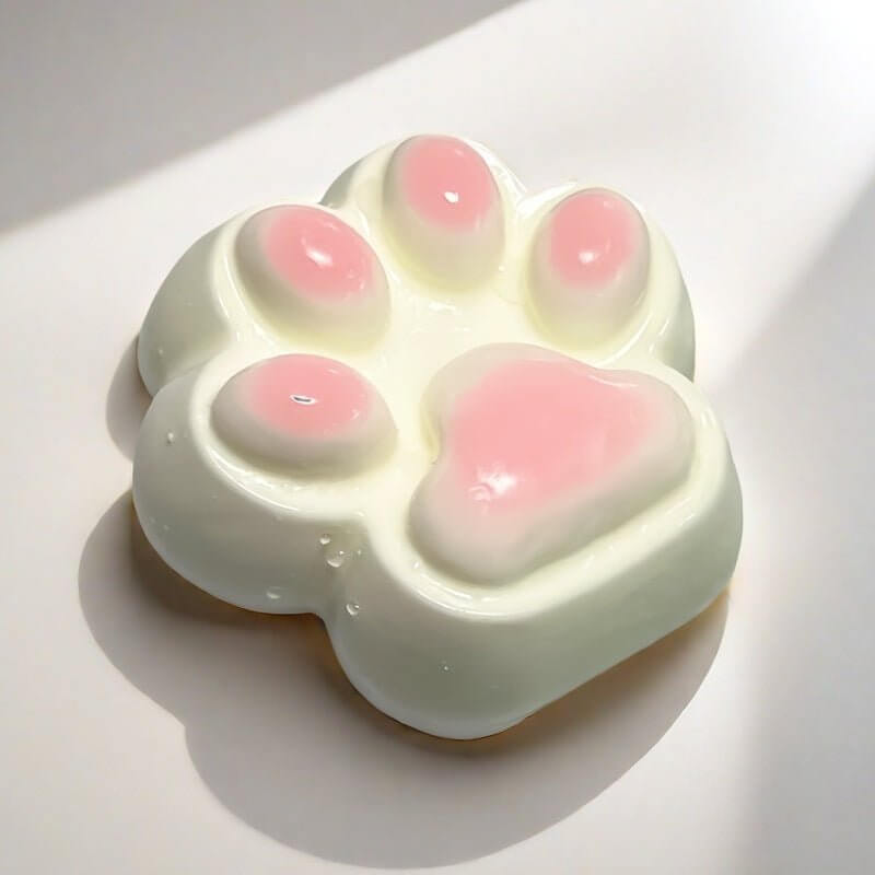 Large Pink Cat Paw Handcrafted Silicone Stress Relief Squishy Toy - lovesquishy