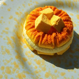 Mango Pineapple Bun Squishy: Tropical Dessert Toy - lovesquishy