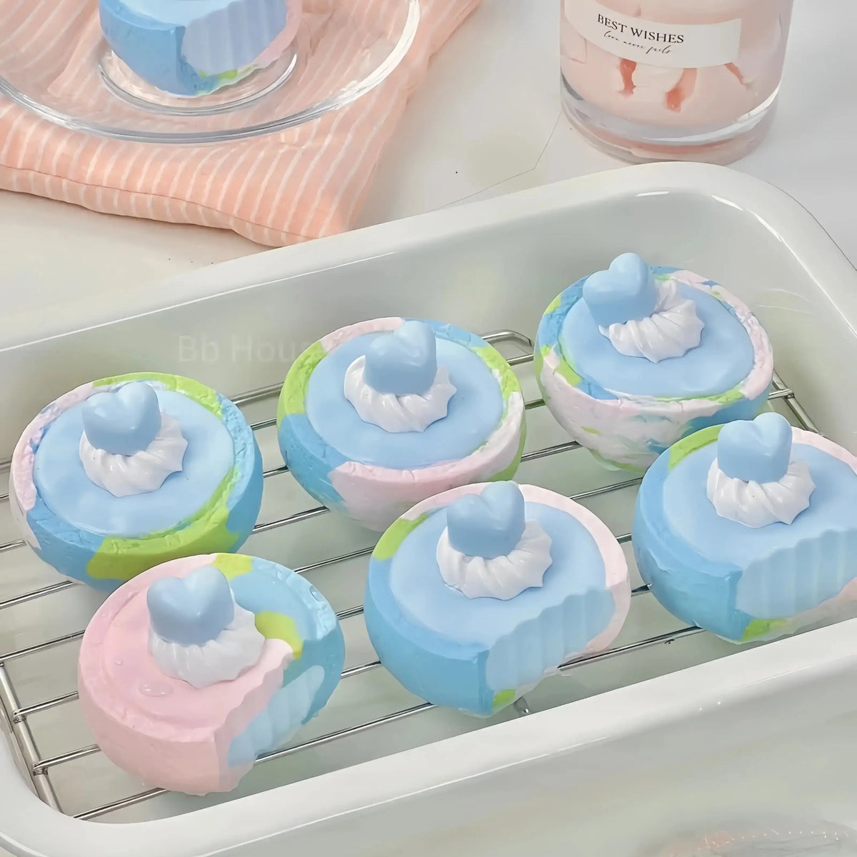 Monet's Garden Scone Squishy: Artistic Dessert Relief - lovesquishy