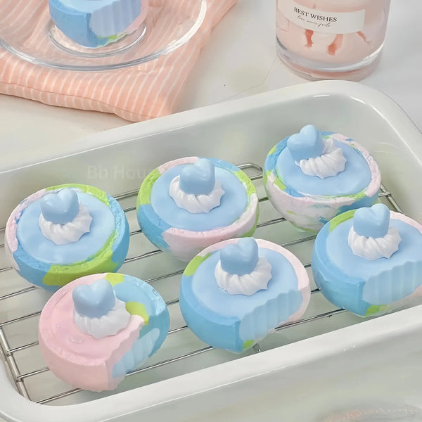 Monet's Garden Scone Squishy: Artistic Dessert Relief - lovesquishy