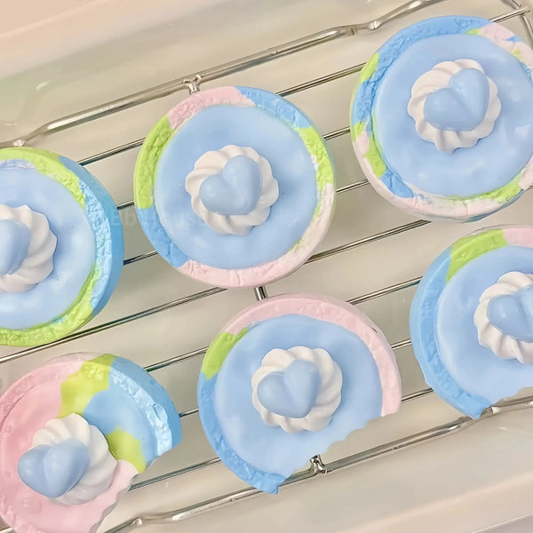 Monet's Garden Scone Squishy: Artistic Dessert Relief - lovesquishy