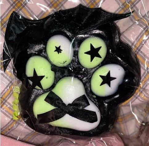 Night Monster Cat Paw Squishy: Spooky Stress Relief - lovesquishy