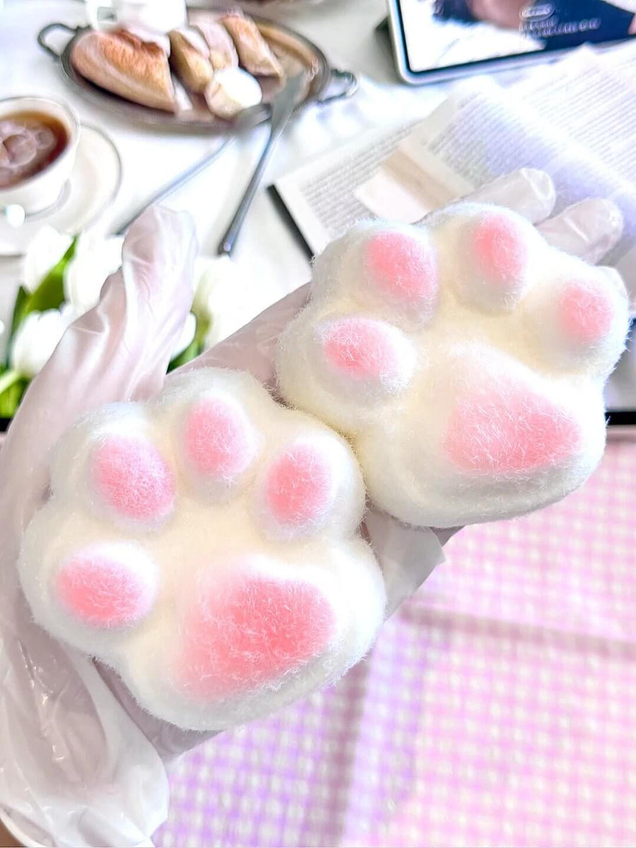 Pink Cat Paw Squishy: Handcrafted Silicone Stress Relief - lovesquishy