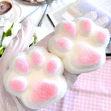 Pink Cat Paw Squishy: Handcrafted Silicone Stress Relief - lovesquishy