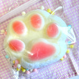 Pink Cat Paw Squishy: Handcrafted Silicone Stress Relief - lovesquishy