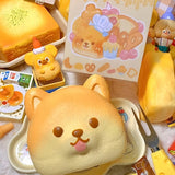 Shiba Inu Toast Squishy: Slow - Rising Dog Dessert - lovesquishy