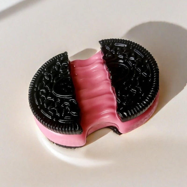 Stretchy Strawberry Cookie Handcrafted Silicone Stress Relief Squishy Toy - lovesquishy