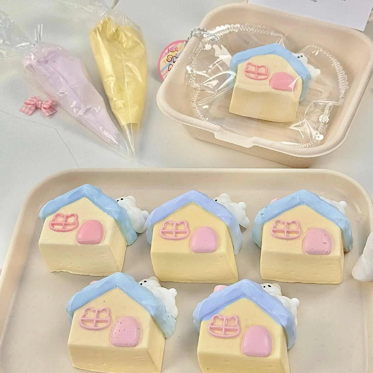 Teddy Bear House Stress Relief Silicone Squishy Toy - lovesquishy