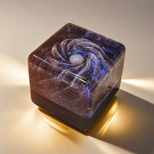 Transparent Colorful Cosmic Cube Handcrafted Silicone Squishy Toy - lovesquishy