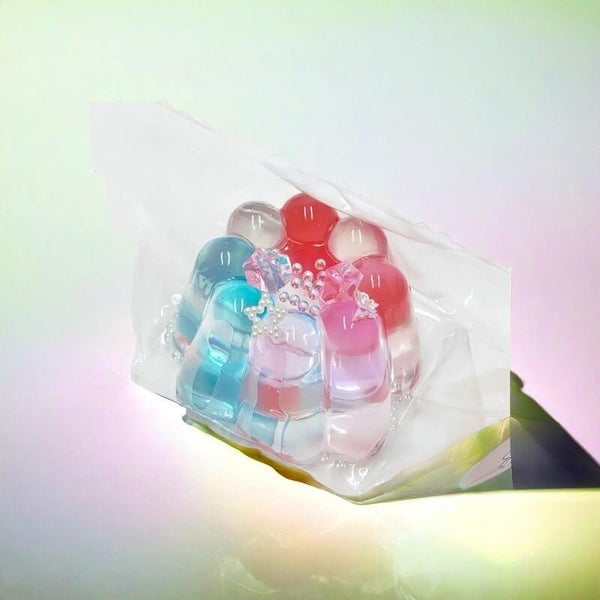 Transparent Halo Color - Changing Jelly Handcrafted Silicone Stress Relief Squishy Toy - lovesquishy