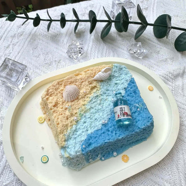 Tropical Beach Toast Squishy: Sunny Stress Relief - lovesquishy