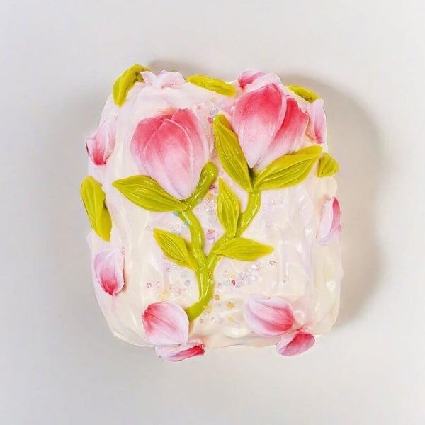 Tulip Milk Brick Handcrafted Silicone Stress Relief Squishy Toy - lovesquishy